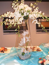 Orchids in Crystal adorn all banquet tables...