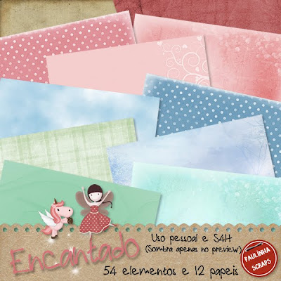 Nova patrocinadora! E sorteioooo! Folder+kit+encantado+paper