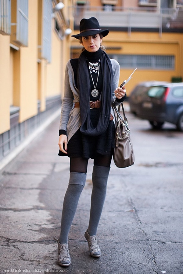 Tirana Street Style Mistjana Trend Corapet mbi gju Albania Fashion