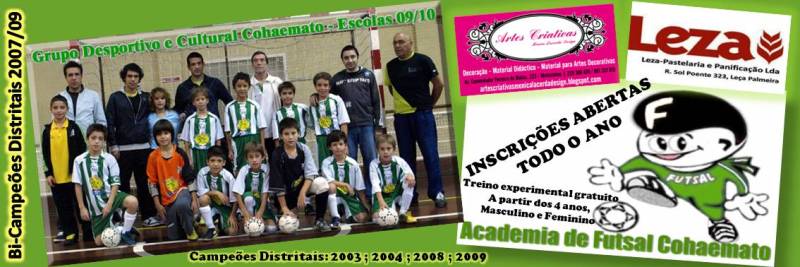 "ESCOLAS" da COHAEMATO - FUTSAL