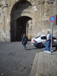 "Lions Gate(St Stephens Gate)" entrance from the "Muslim Quarter" into "Old Jerusalem City.