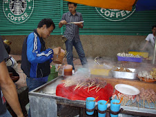 Street food hawkers in Kuala Lumpur.