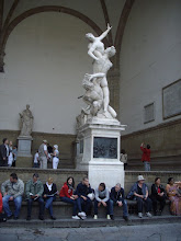 Historic statue on Piazza Della Signoria in Florence.