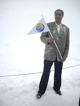 "thomas Cook(I) Ltd" tour Manager Mr Sandeep.Ganjoo on Jungfraujoch mountain.
