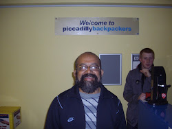 At "Piccadilly Hostel" reception.(Wednesday 26-5-2010).
