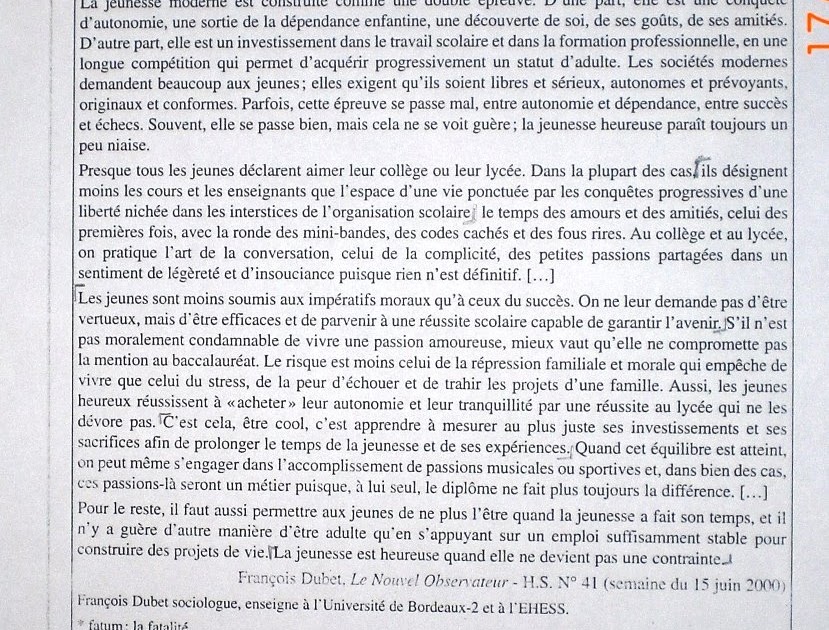 portfolio de frances LIRE UN TEXTE ARGUMENTATIF