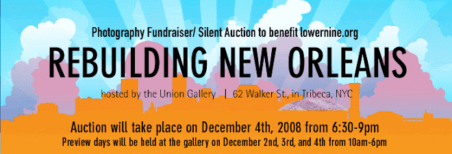 Photography Fundraiser and Silent Auction to benefit lowernine.org-Rebuilding New Orleans
