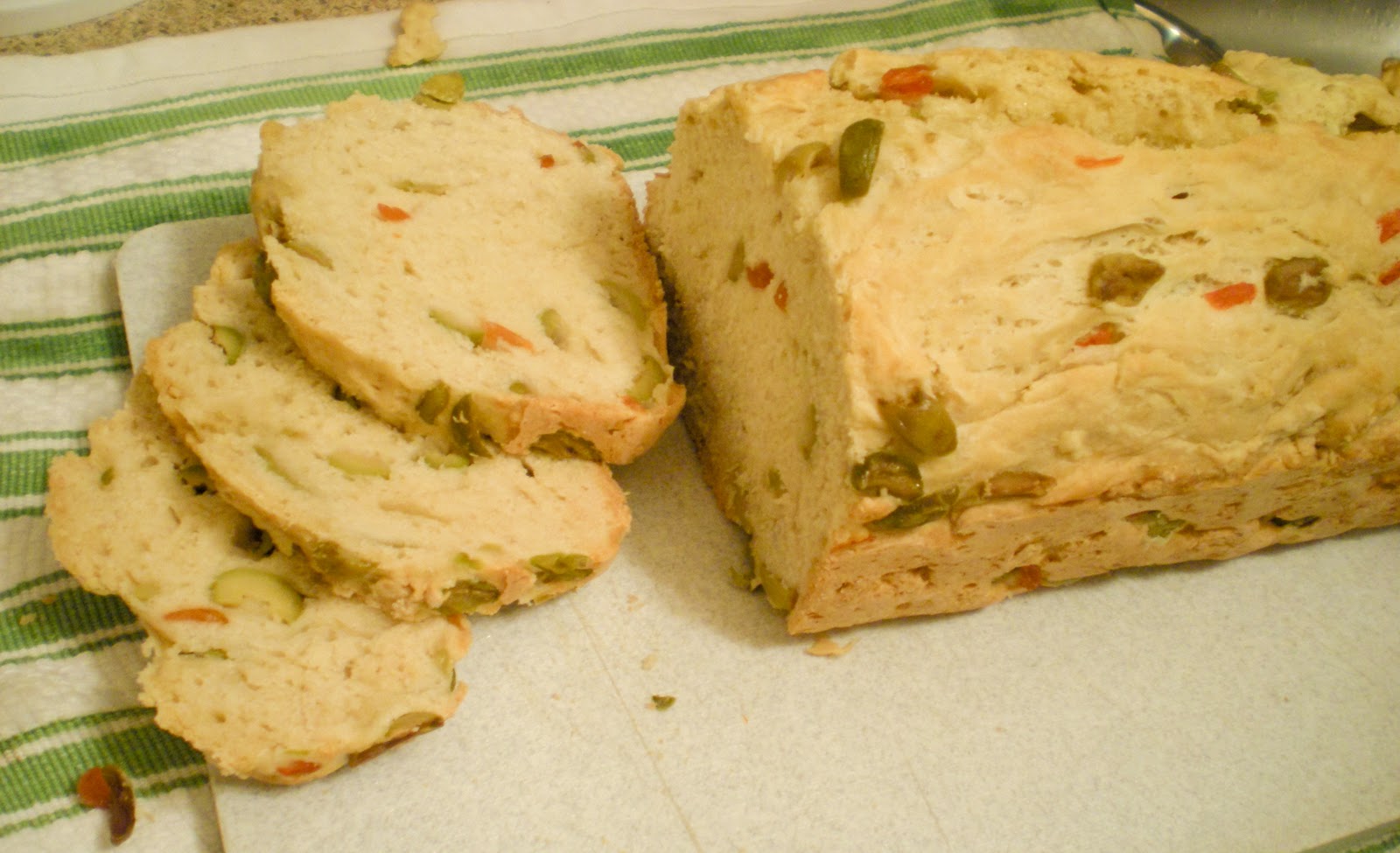 Random Cuisine YeastFree Olive Beer Bread