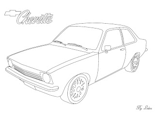Brinquedo de Papel - Chevette