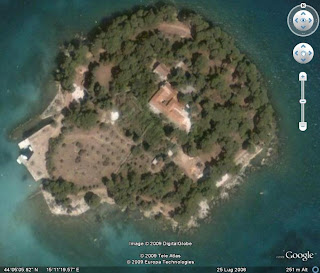 isolotto di Galevac su Google Earth