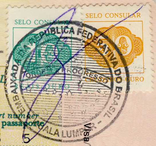 Stamps in miniature world Consular Service Stamps