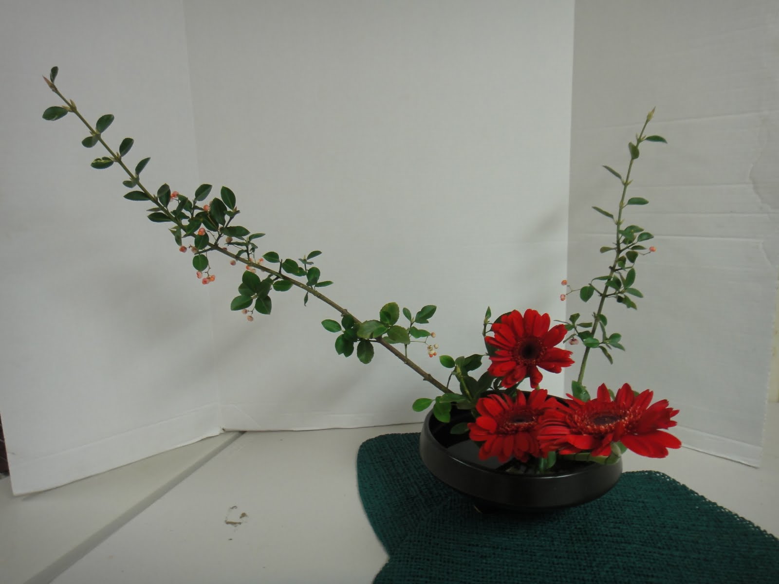 Flowers,Ikebana and I Variation No.6. Slanting Style Moribana