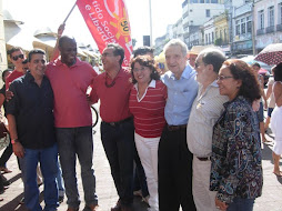 Plínio, Fernando e chapa completa do PSOL no ver-o-peso