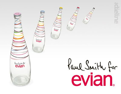 Trecool, Evian, Paul Smith, diseño de botellas, packaging