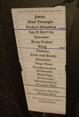 weezer concert set list madison square garden