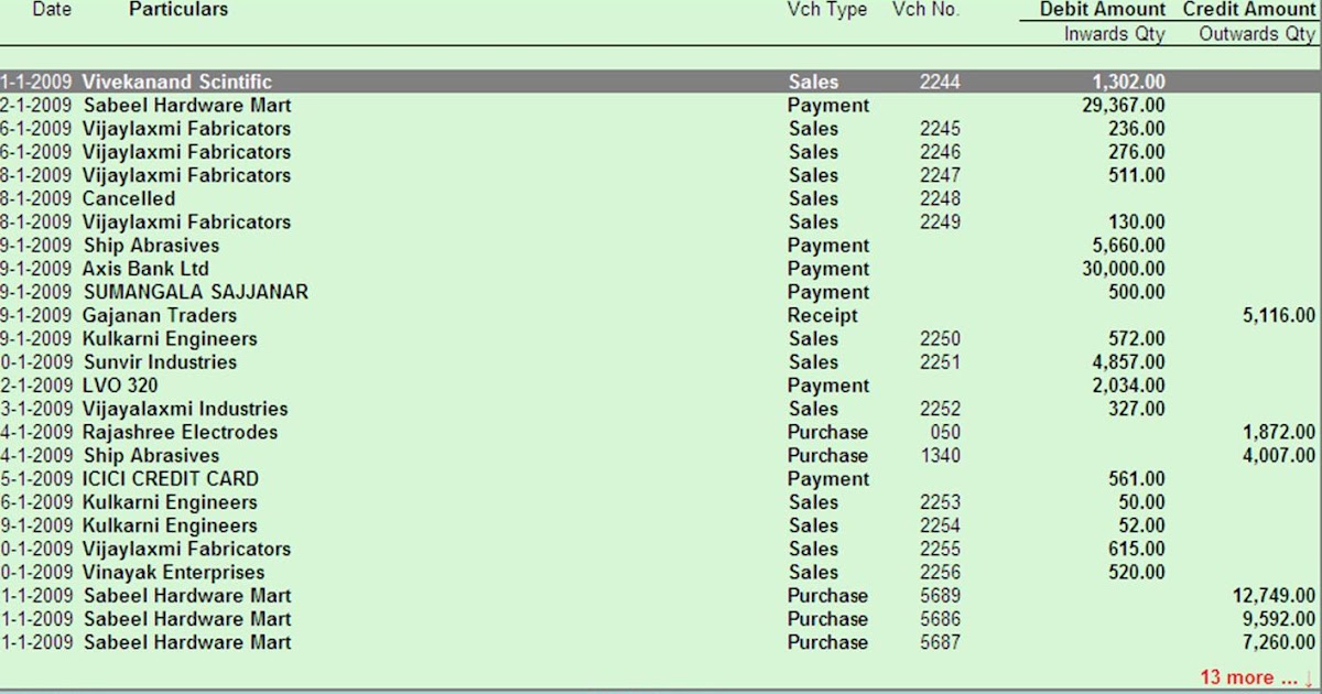 Tally Tutorials Day book