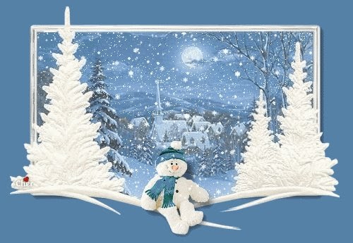 Christmas Backgrounds: Snowy Christmas Background