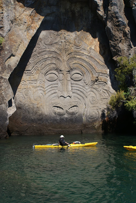 Mauri Carvings at Lake Taupo