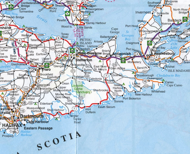 Sailing from Halifax to Picton er... I mean Pictou A Road Map of the