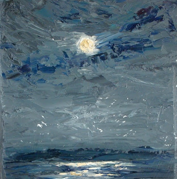 Paint Charleston Daily Winter Wolf Moon An Oil Painting Of A