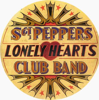 Los Beatles Sgt Peppers Lonely Hearts con el logotipo bordado en negro BUFANDA BNWT Oficial 