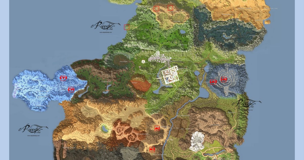 Rappelz: Rappelz map