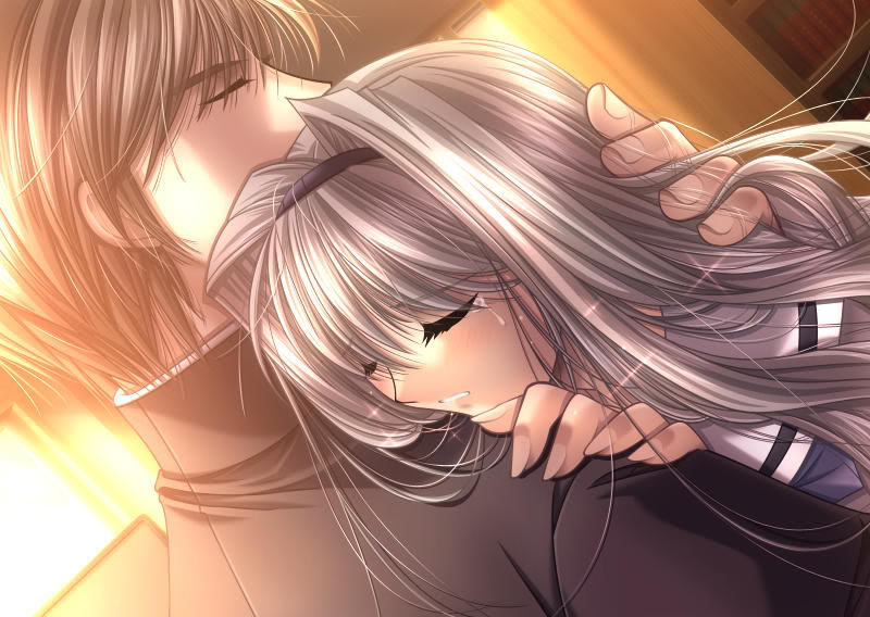 images of love couples animated. The anime couple shares lovely hugs, kisses, body movement and warmth 
