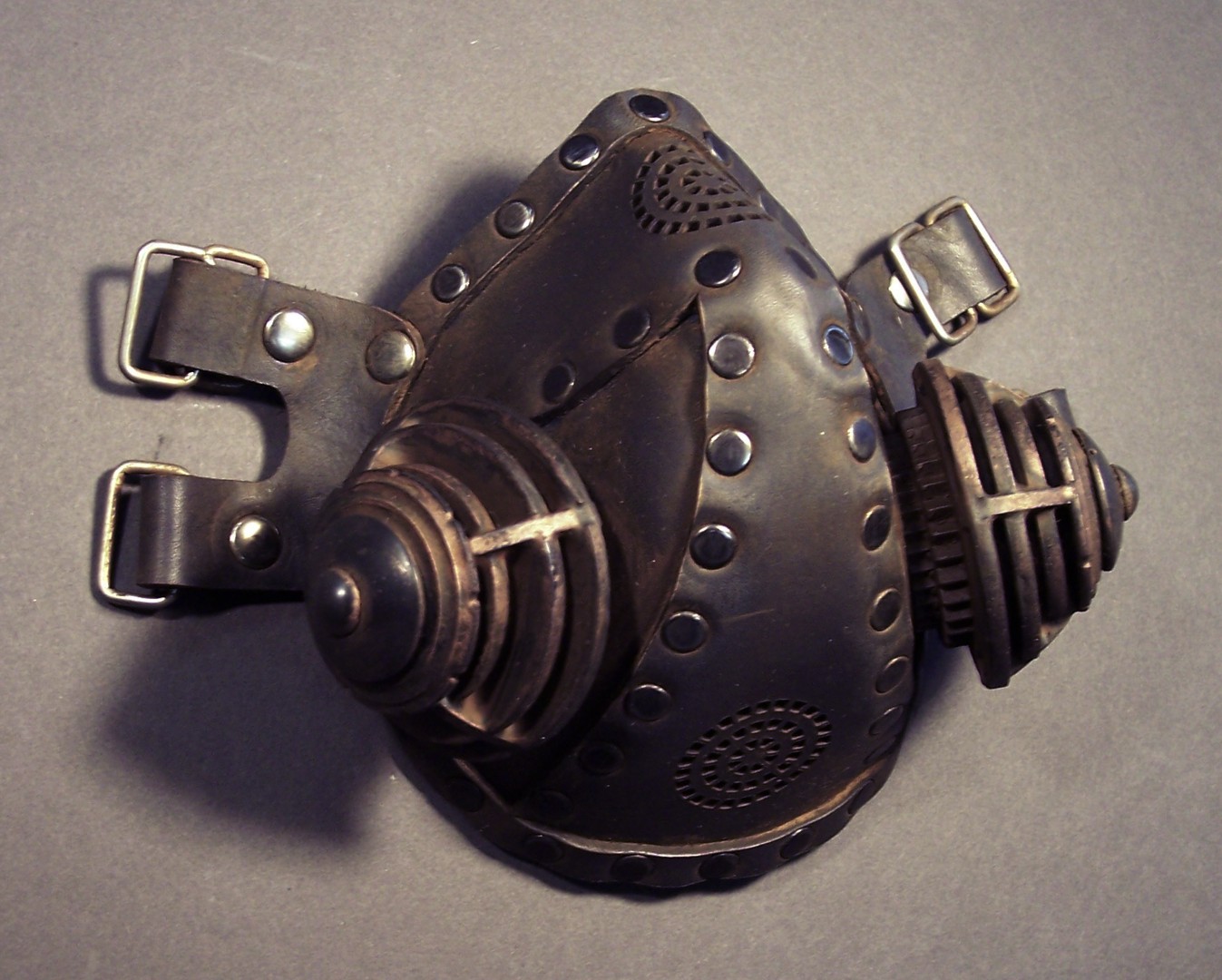 Tom Banwell—Leather and Resin Projects Respirator 4 with Canisters