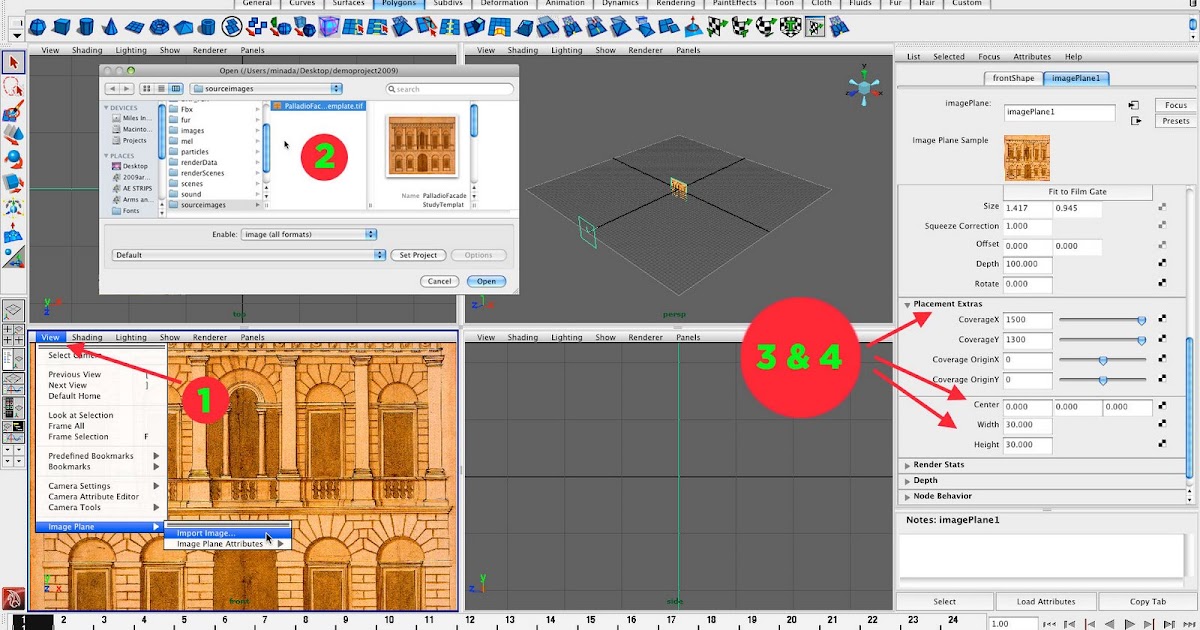 Miles' Maya How To Set Up An Image Plane Template In Maya