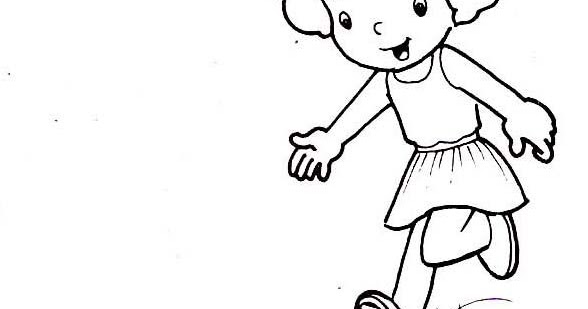 為孩子們的著色頁: hopscotch - coloring pages