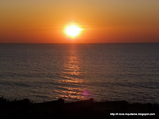 Sunset at Messanges beach