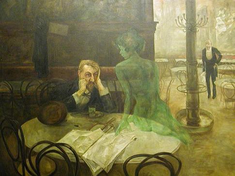 Creating Van Gogh Indicting The Green Fairy
