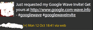 Apparent Google Wave Invite Dupe Scheme