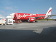 Our Air Asia airplane. The view from airplane's window (img )
