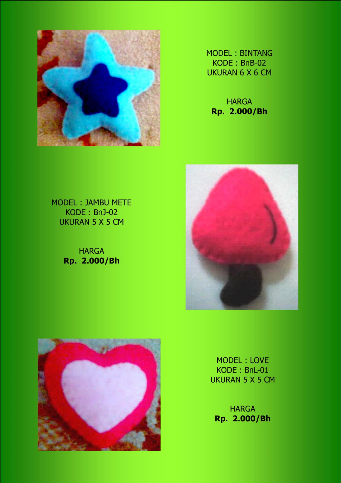 Boneka dari Kain Flanel