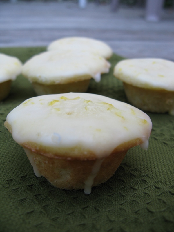 Kitchen Trial and Error strawberry jam filled mini lemon cupcakes