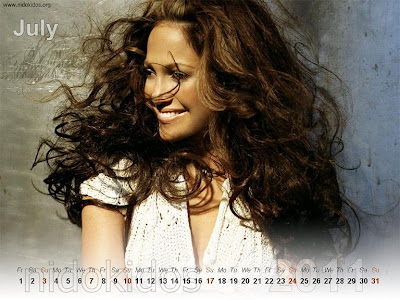 New Year 2011 Calendar, Jennifer Lopez Desktop Wallpapers