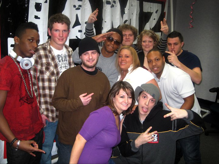 in the JAMZ 96.3 studios