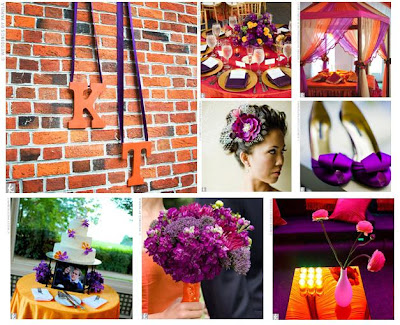 Orange and Purple Wedding Ideas