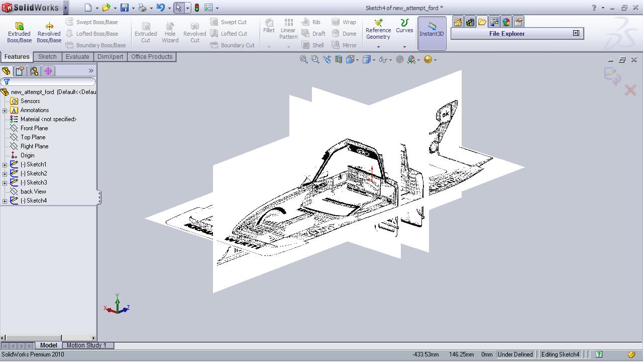 Car SolidWorks Blueprint Car SolidWorks Blueprint