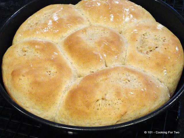Quick 'n Easy Honey Whole Wheat Dinner Rolls from 101 Cooking For Two