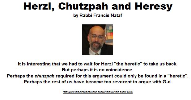 Herzl the heretic