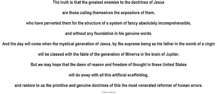 The truth of Thomas Jefferson - priests are the greatest enemies