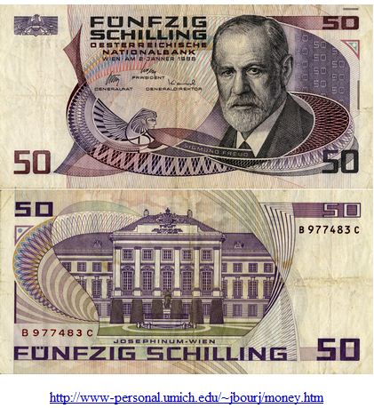 Freud, Sigmund Austrian money