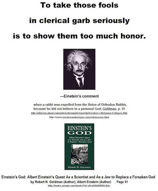 To take those fools in clerical garb seriously