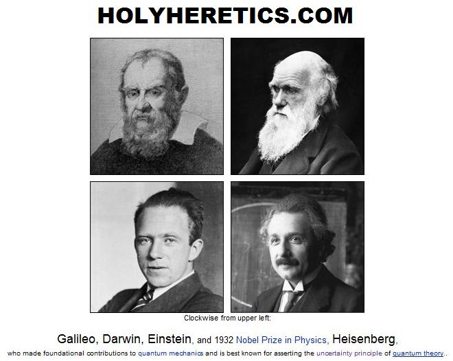 Galileo, Darwin, Einstein, Heisenberg