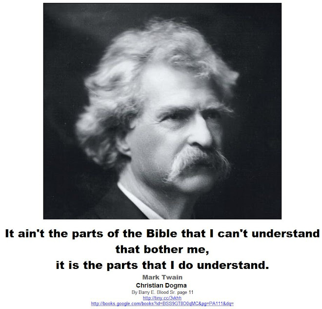 Mark Twain - It ain't the parts of the Bible that I can't understand