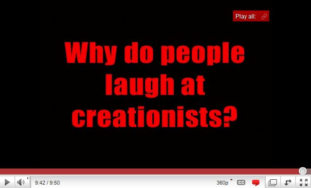 Why do people laugh at creationists  http://tiny.cc/ohkbs