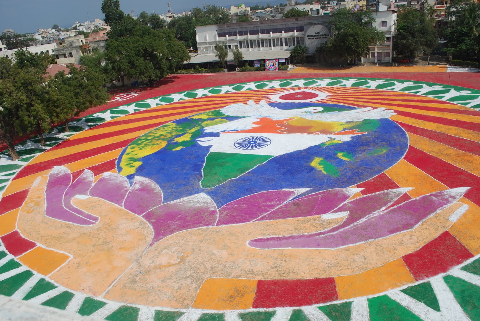 World Biggest Rangoli World Biggest Rangoli