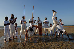 Capoeira am Strand